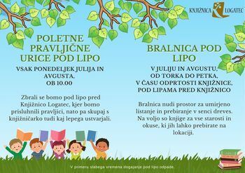 Pravljične urice in bralnica pod lipo