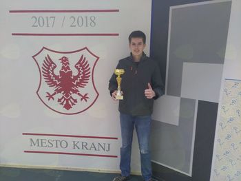 Aljaž Žvokelj, državni prvak v slikopleskarstvu 