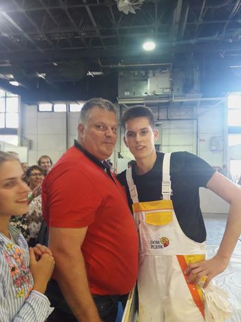 Aljaž Žvokelj na tekmovanju Euroskills