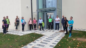 Pohod občinskih delavcev v občino Log - Dragomer