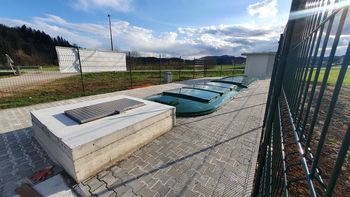 Čistilna naprava v Podolnici z urejeno okolico  