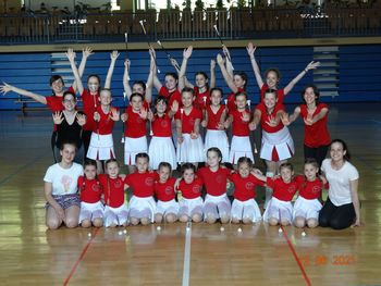 Mažorete in twirlice sezono zaključile z nastopom v športni dvorani