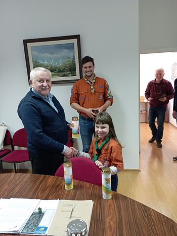 Župan sprejel luč miru