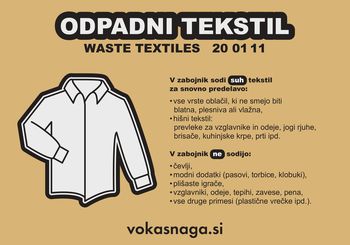 Novi zabojniki za zbiranje odpadnega tekstila