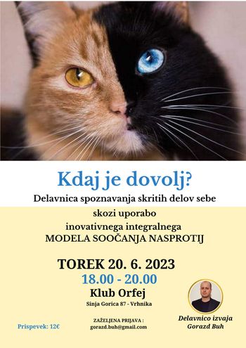 KDAJ JE DOVOLJ? (predavanje z delavnico)