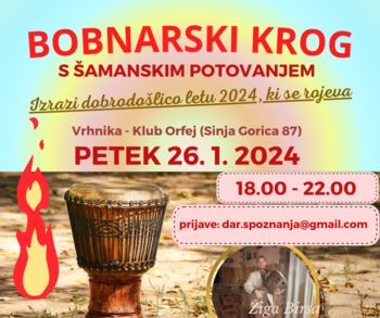 BOBNARSKI KROG S ŠAMANSKIM POTOVANJEM za odrasle