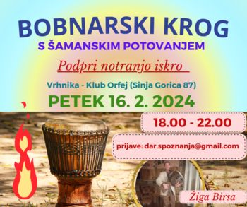 BOBNARSKI KROG S ŠAMANSKIM POTOVANJEM za odrasle