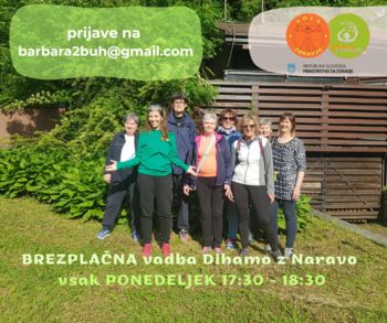 BREZPLAČNA VADBA DIHAMO Z NARAVO 