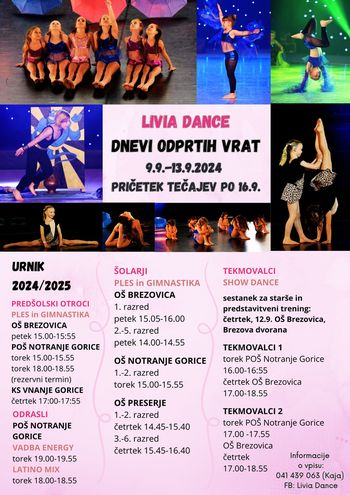 PLES in GIMNASTIKA predšolski otroci