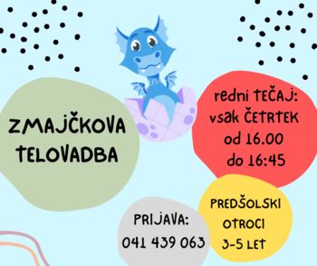 ZMAJČKOVA TELOVADBA pričetek tečaja