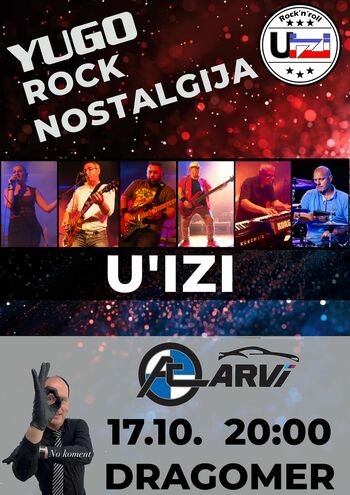 koncert U'IZI (yugo nostalgija) banda v M-baru Arvi
