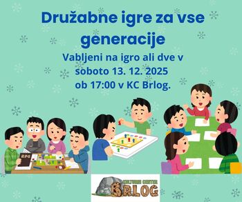 Družabne igre za vse generacije