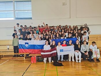 Obisk učencev iz Latvije