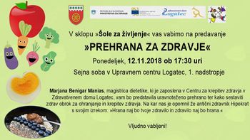 Prehrana za zdravje Prehrana za zdravje