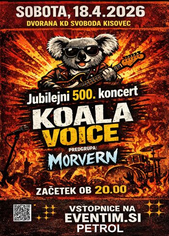Koncert KOALA VOICE in skupine MORVERN