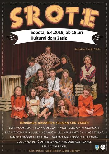 Srote so se uvrstile na regijsko srečanje otroških gledaliških skupin Srote so se uvrstile na regijsko srečanje otroških gledaliških skupin