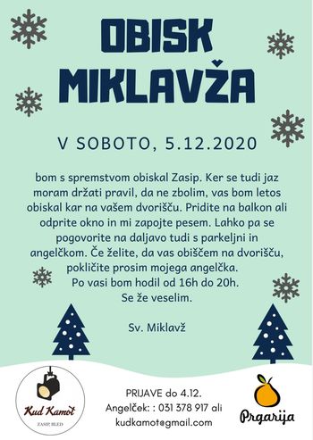 Miklavževanje v Zasipu bo tudi letos