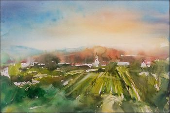 Likovna razstava Društva likovnikov Logatec v muzeju " Kraška hiša - Repentabor"