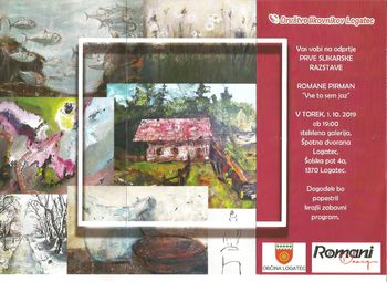 Prva slikarska razstava  ROMANE PIRMAN