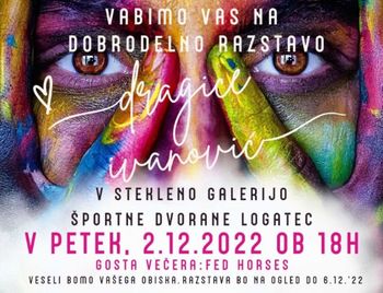 Dobrodelna  likovna razstava  Dragice Ivanović