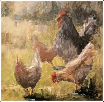 Povabilo na Zimski likovni tečaj - akril na platno