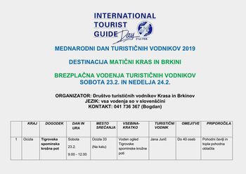 Turistični vodniki Krasa in Brkinov pripravljajo 11 brezplačnih vodenj 