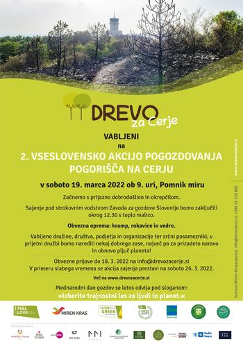 2. vseslovenska akcija pogozdovanja pogorišča na Cerju