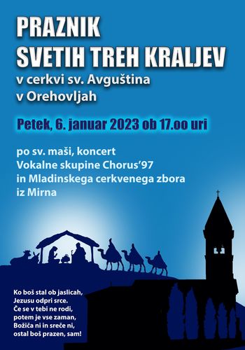 Koncert Vokalne skupine Chorus’97 in Mladinskega cerkvenega zbora iz Mirna