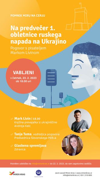 Pogovor z ukrajinskim pisateljem Markom Livinom