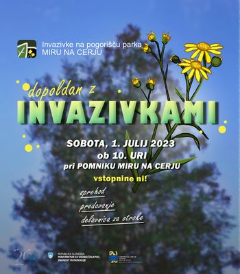 Predavanje in ogled terena v sklopu projekta 'Invazivke na pogorišču Parka miru na Cerju'