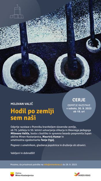 Otvoritev razstave likovnih del Milovana Valiča ob 70. jubileju