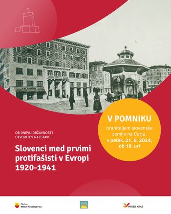 Otvoritev razstave: Slovenci med prvimi protifašisti v Evropi 1920 - 1941