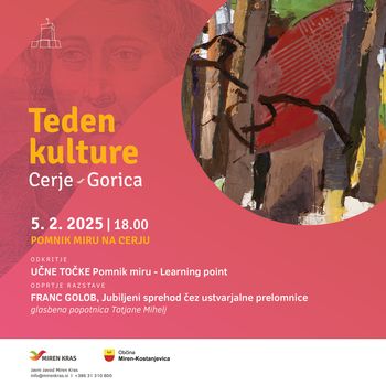 Odkritje učne točke in odprtje likovne razstave Franca Goloba