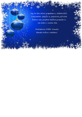 Voščilo OORK Vransko