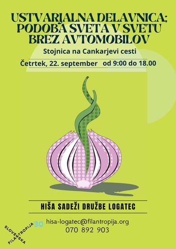 Dan brez avtomobila: Ustvarjalna delavnica; podoba sveta v svetu brez avtomobilov