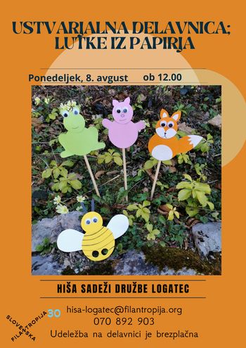 Ustvarjalna delavnica: Lutke iz papirja
