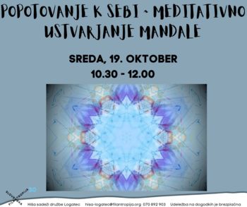 POPOTOVANJE K SEBI ~ MEDITATIVNO USTVARJANJE MANDALE