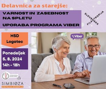 Delavnica za starejše - varnost in zasebnost na spletu, uporaba Viberja