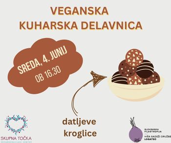 Veganska kuharska delavnica - presne datljeve kroglice 