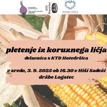 Delavnica pletenja iz koruznega ličja 