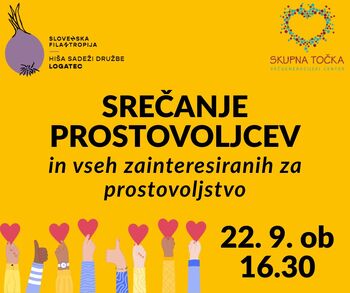 Srečanje prostovoljcev in vseh zainteresiranih za prostovoljstvo