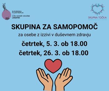 Skupina za samopomoč za odrasle z izzivi v duševnem zdravju 