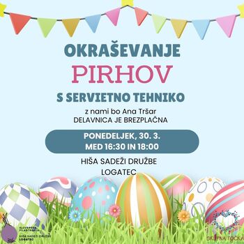 Okraševanje pirhov s servietno tehniko 