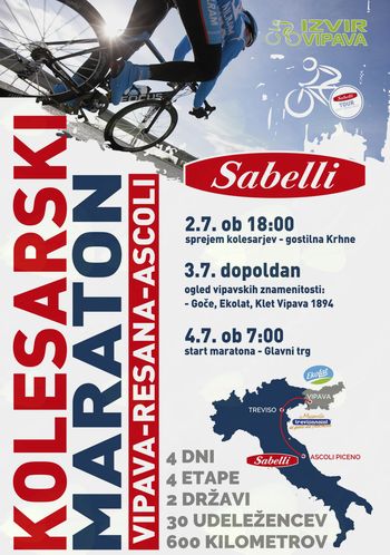 Kolesarski maraton Vipava-Resana-Ascoli