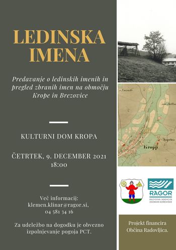 LEDINSKA IMENA V KROPI IN NA BREZOVICI