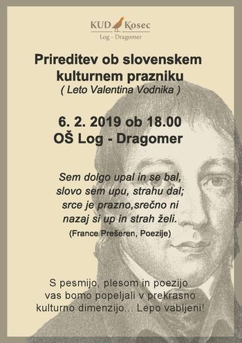 Prireditev za slovenski kulturni praznik