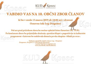 OBČNI ZBOR ČLANOV KUD KOSEC