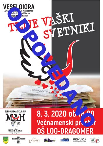  "TRIJE VAŠKI SVÉTNIKI" V OSNOVNI ŠOLI LOG-DRAGOMER - ODPOVEDANI!