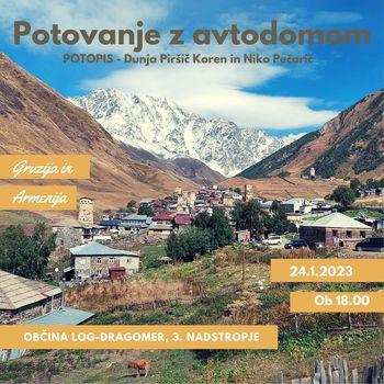 KUD KOSEC VABI NA POTOPISNO PREDAVANJE PO GRUZIJI IN ARMENIJI