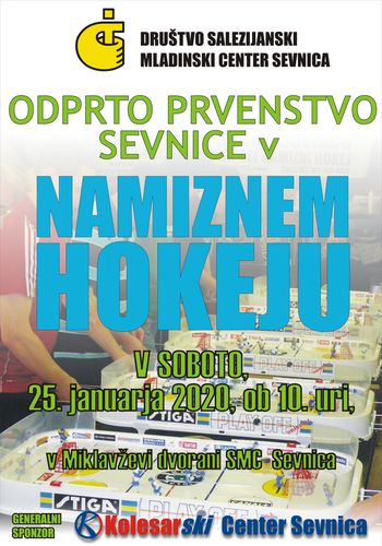 Odprto prvenstvo Sevnice v namiznem hokeju